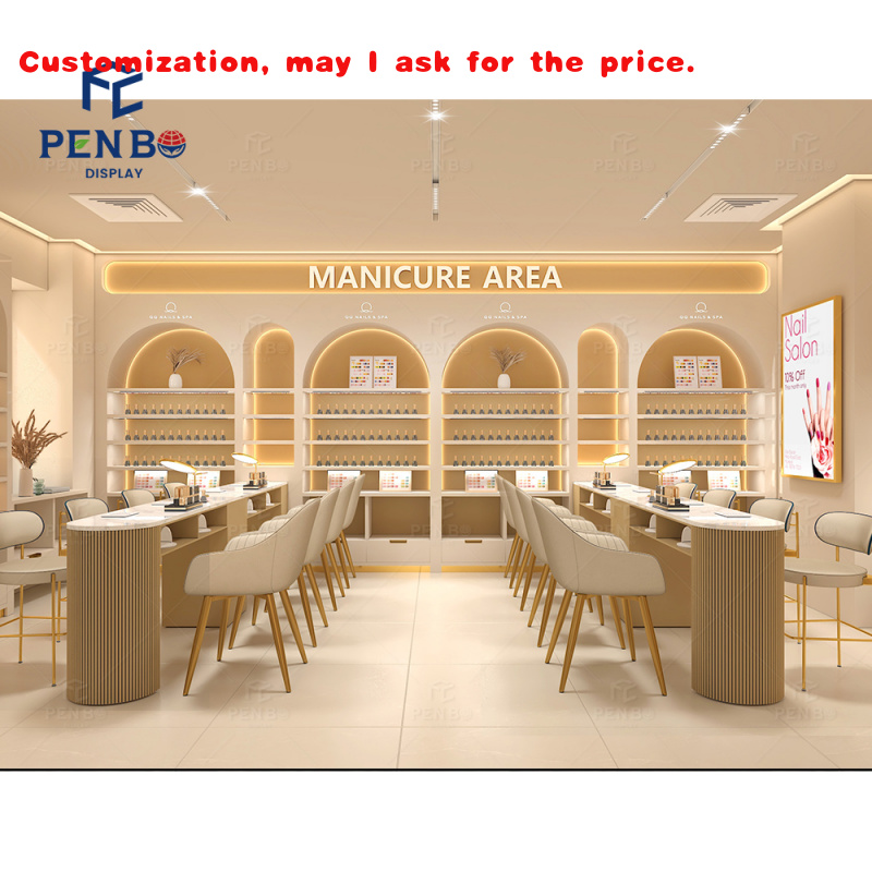 Interior Design Nail Salon - 맞춤형 심플 스타일 네일 바 살롱