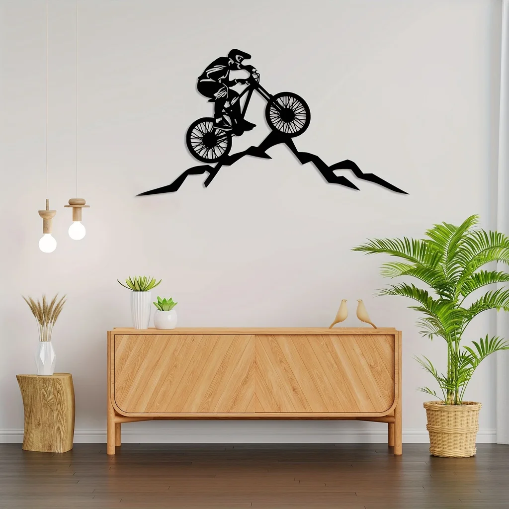 Interior Design Modern - HelloYoung 산악 자전거 금속 벽 아트,