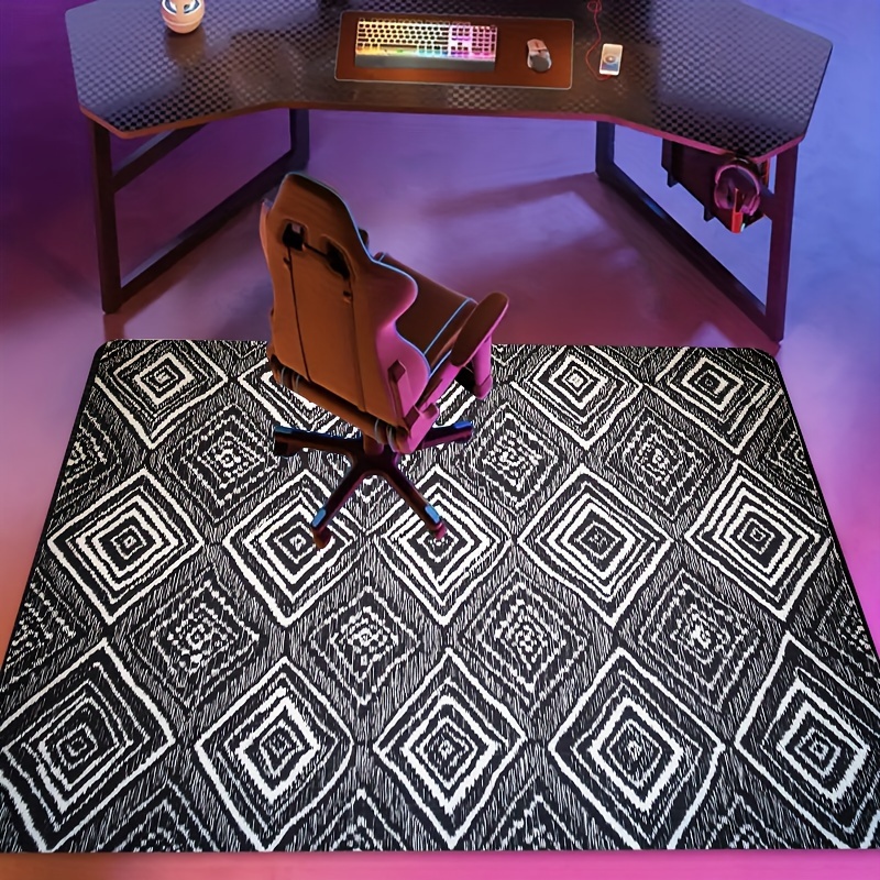 Interior Design Monochrome - 미니멀리스트 모노크롬 대비 디자인 바닥 매트