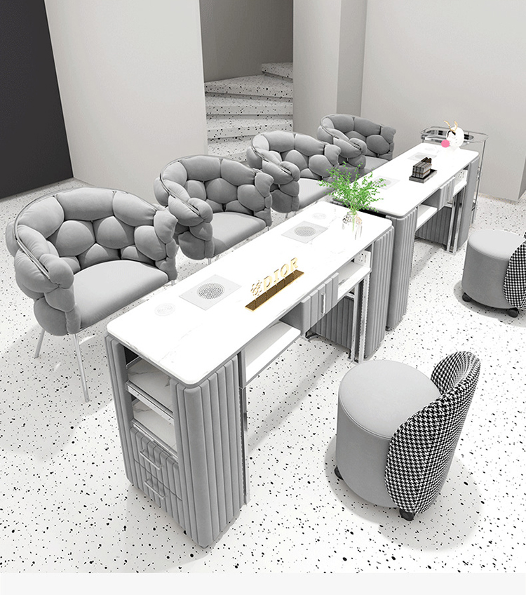 Interior Design Nail Salon - 인테리어 디자인 매니큐어 테이블 및 의자