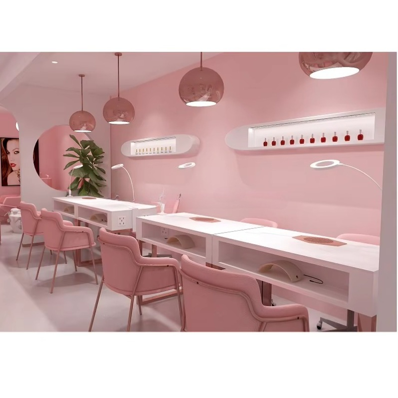 Interior Design Nail Salon - 네일샵 전체 매장 디스플레이 스테이션을 위한