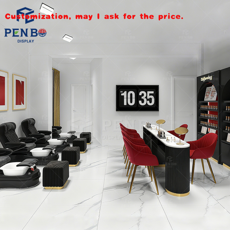 Interior Design Nail Salon - 맞춤형 공장 공급 맞춤형 뷰티 살롱