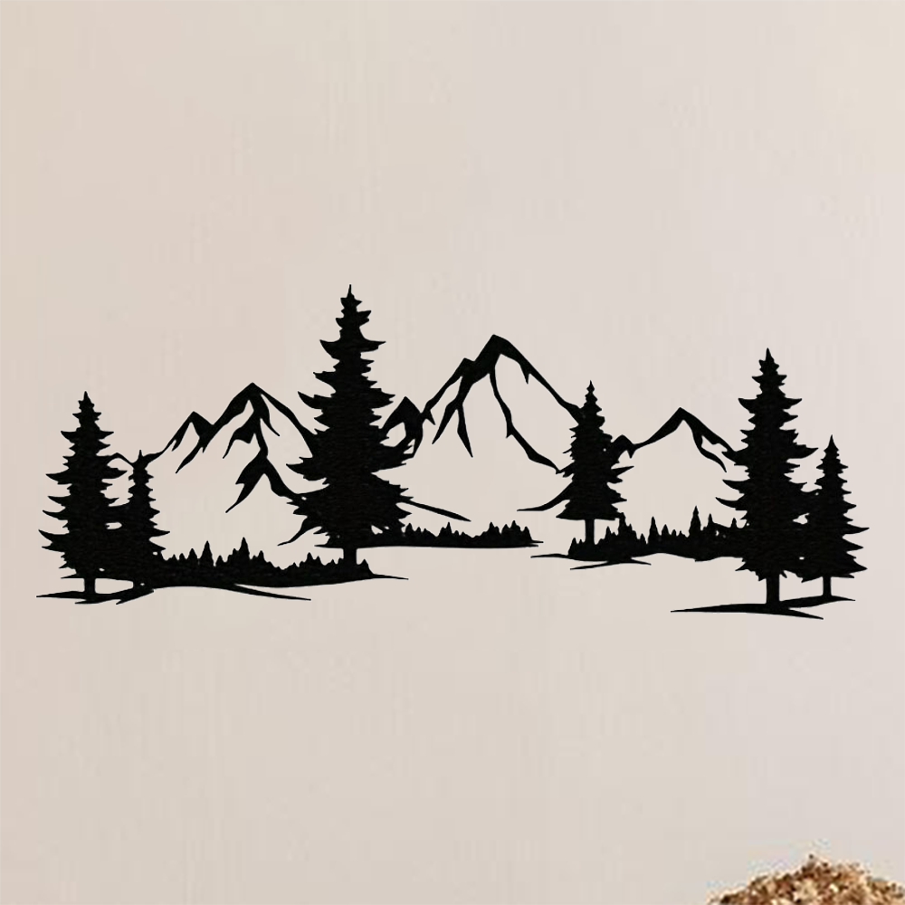 Interior Design Modern - 숲과 산 풍경을 특징으로 하는 독특한