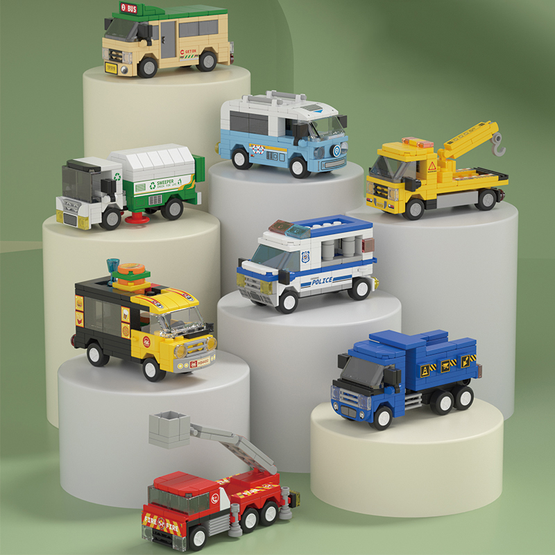 Interior Design Lego - 8가지 퍼즐 장난감, 빌딩 블록, 슬라이딩