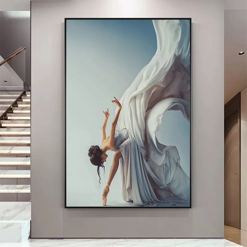 Interior Design Modern - 현대 발레 댄스 소녀 캔버스 회화