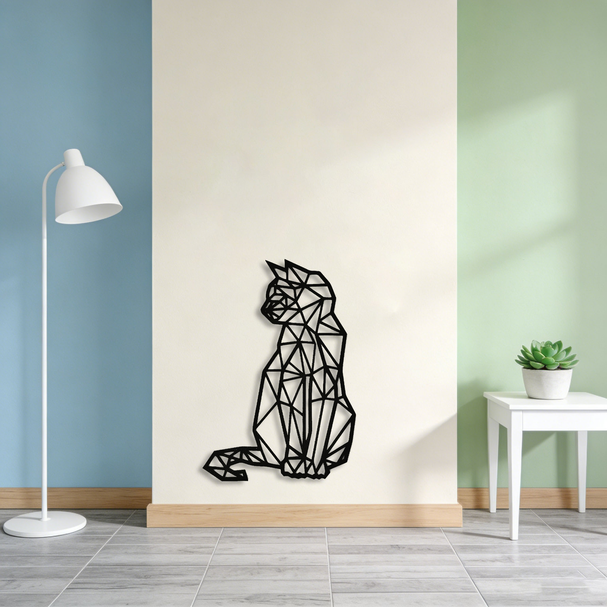 Interior Design Modern - CIFBUY 철제 벽 예술 금속 고양이