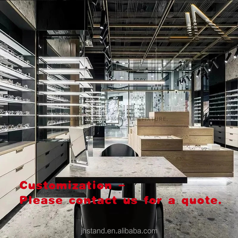 Interior Design Modern - 맞춤형 안경점 안경 진열대 인테리어 디자인