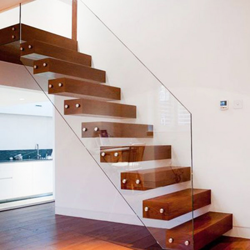 맞춤형 모던 디자인 인테리어 직선형 목재 플로팅 계단  - Interior Design Modern 리뷰 및 가격