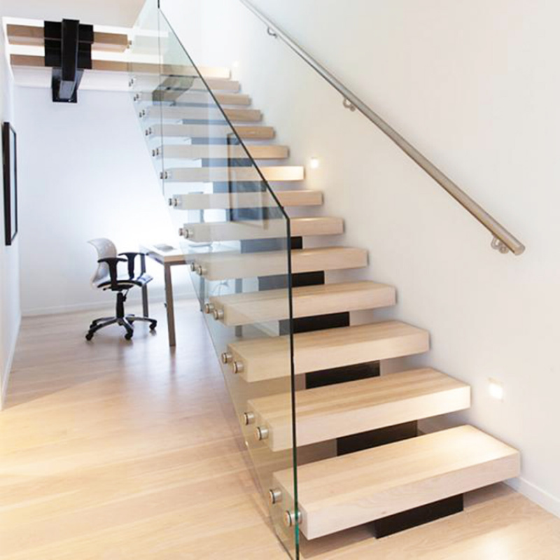 맞춤형 모던 디자인 인테리어 직선형 목재 플로팅 계단  - Interior Design Modern 리뷰 및 가격