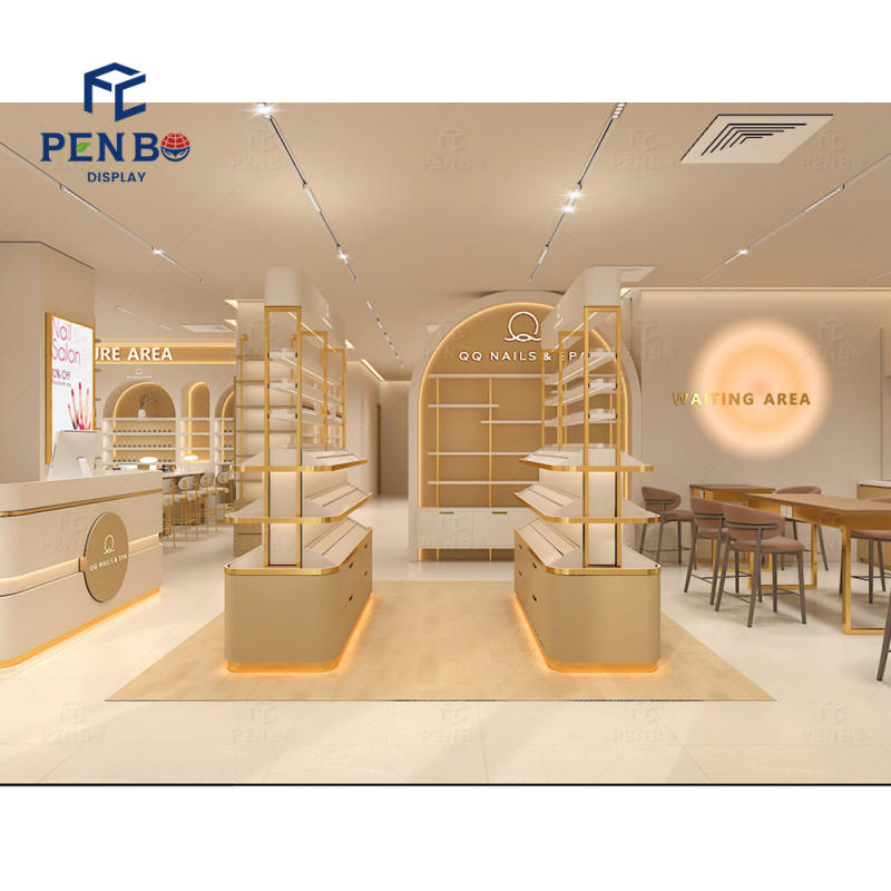 맞춤형 심플 스타일 네일 바 살롱 가구 나무 네일 디스 - Interior Design Nail Salon 리뷰 및 가격