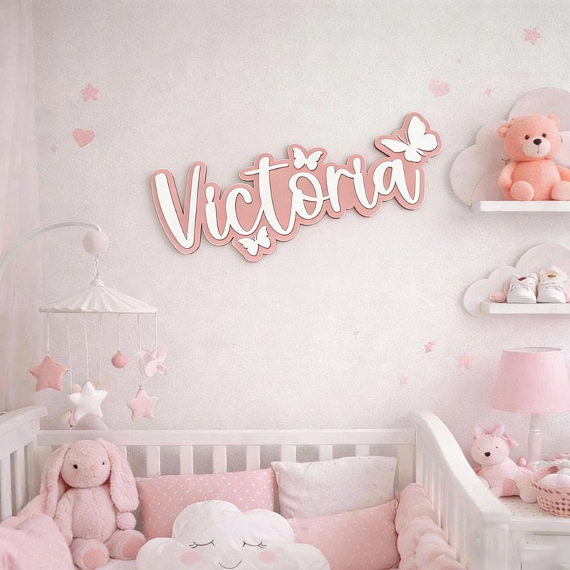 1Pc 사용자 정의 만화 나비 이름 나무 이름표, 홈  - Interior Design Room 리뷰 및 가격