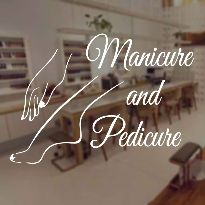 뷰티 살롱 매니큐어 페디큐어 손톱 살롱 벽 스티커 비닐 - Interior Design Nail Salon 리뷰 및 가격