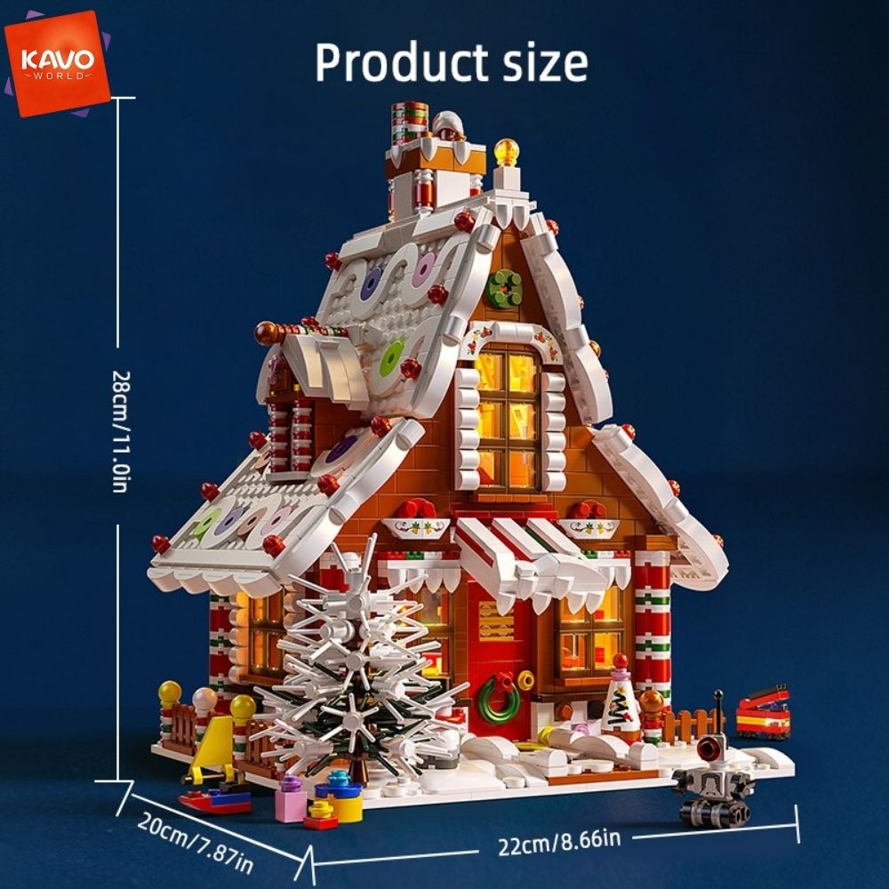 KAVOWORLD 1614PCS 크리스마스 진저브레드  - Interior Design Lego 리뷰 및 가격