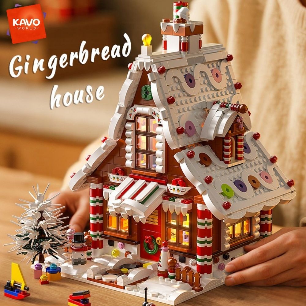 KAVOWORLD 1614PCS 크리스마스 진저브레드  - Interior Design Lego 리뷰 및 가격