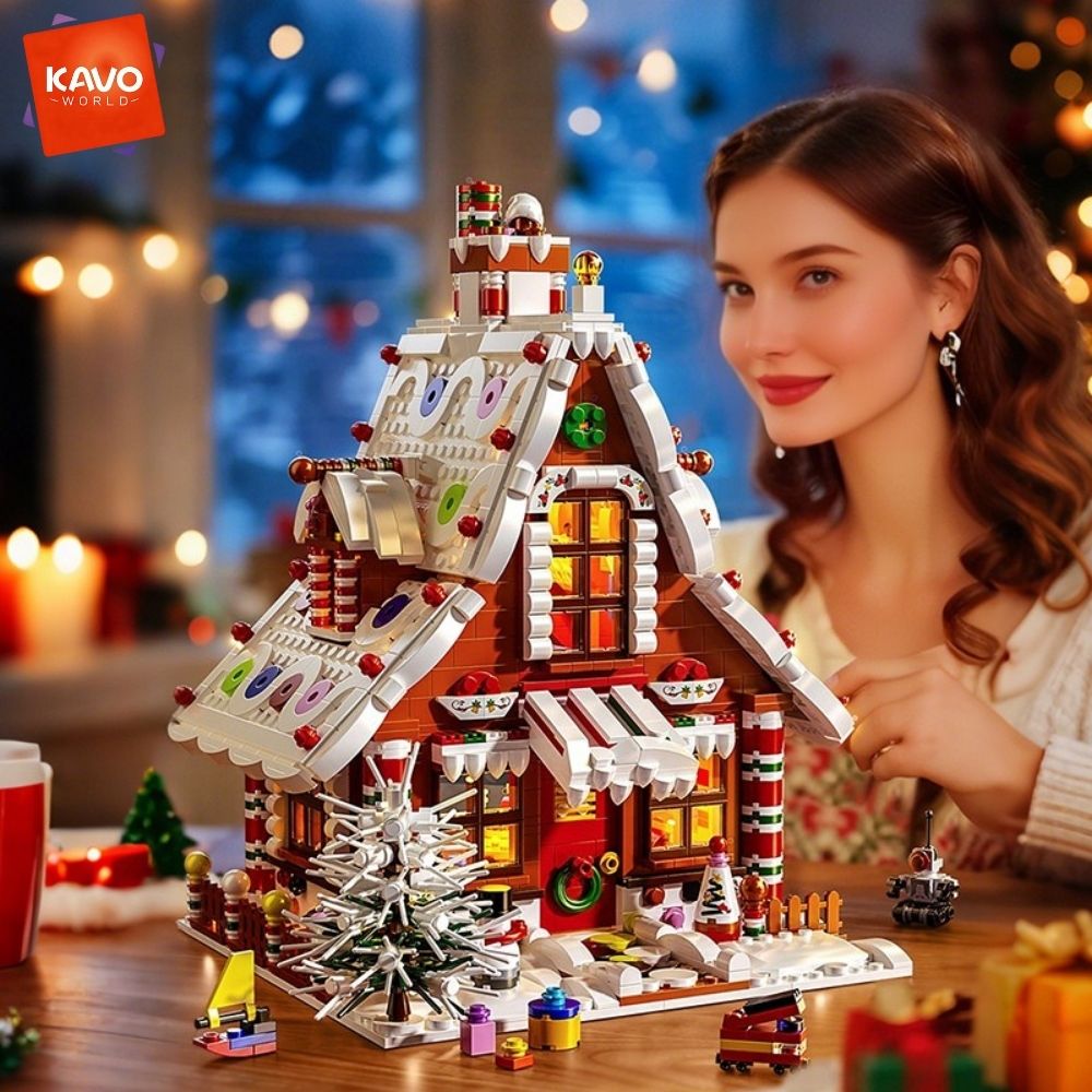 KAVOWORLD 1614PCS 크리스마스 진저브레드  - Interior Design Lego 리뷰 및 가격