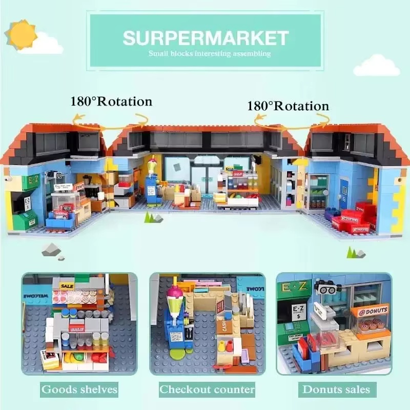 뉴 함부르크 슈퍼마켓 2026 빌딩 블록 DIY 조립  - Interior Design Lego 리뷰 및 가격
