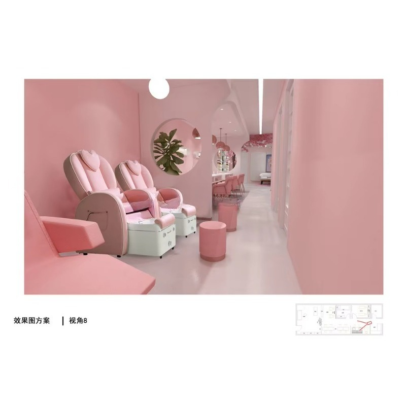 네일샵 전체 매장 디스플레이 스테이션을 위한 맞춤형 모 - Interior Design Nail Salon 리뷰 및 가격