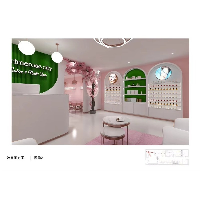 네일샵 전체 매장 디스플레이 스테이션을 위한 맞춤형 모 - Interior Design Nail Salon 리뷰 및 가격