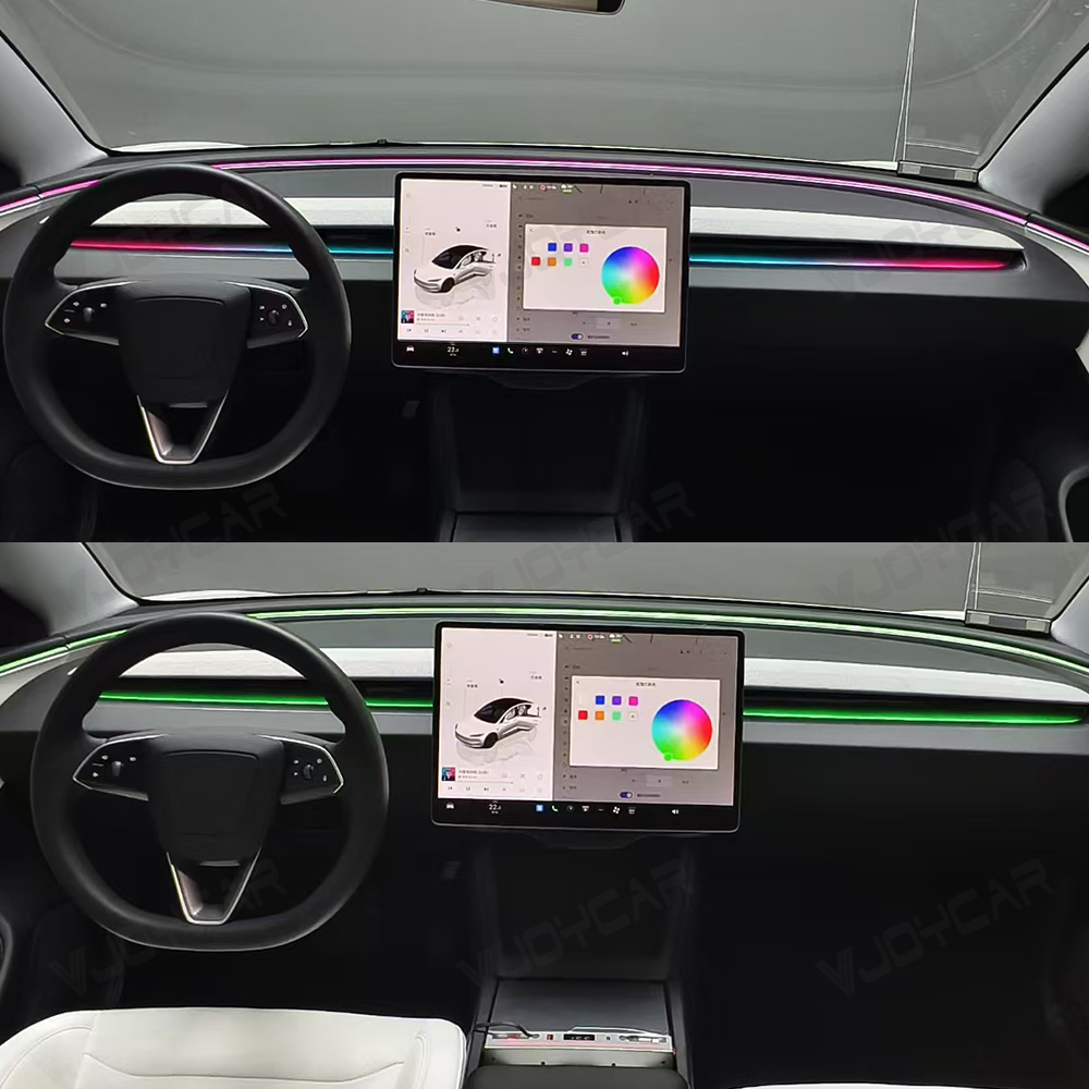 테슬라 뉴 Y 주니퍼 모델 3 하이랜드 다이내믹 앰비언 - Interior Design Co 리뷰 및 가격