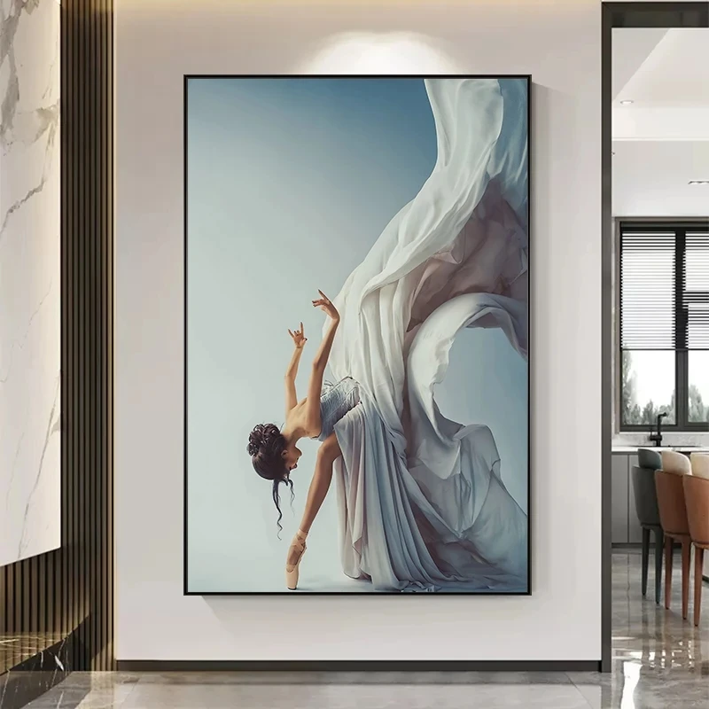 현대 발레 댄스 소녀 캔버스 회화 우아한 댄서 벽 아트 - Interior Design Modern 리뷰 및 가격