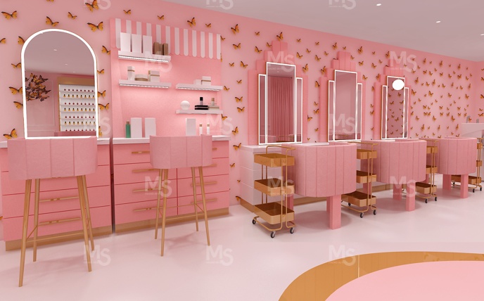 MS-DISPLAY 내구성 있는 네일 살롱 맞춤형 뷰티 - Interior Design Nail Salon 리뷰 및 가격